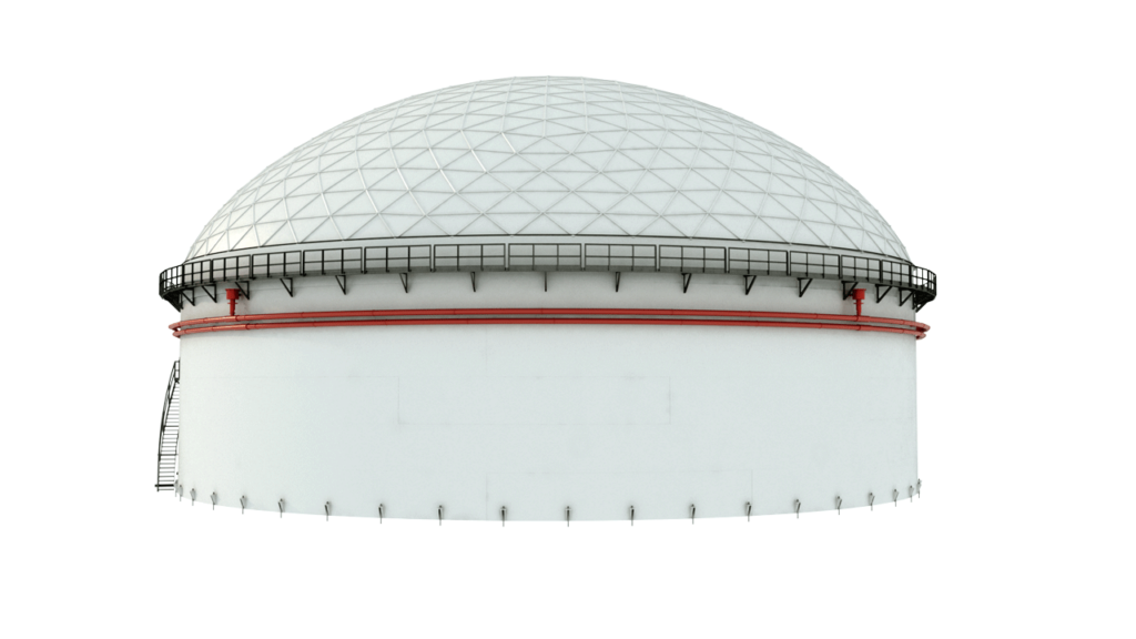 Geodätisches Kuppeldach aus Aluminium 12