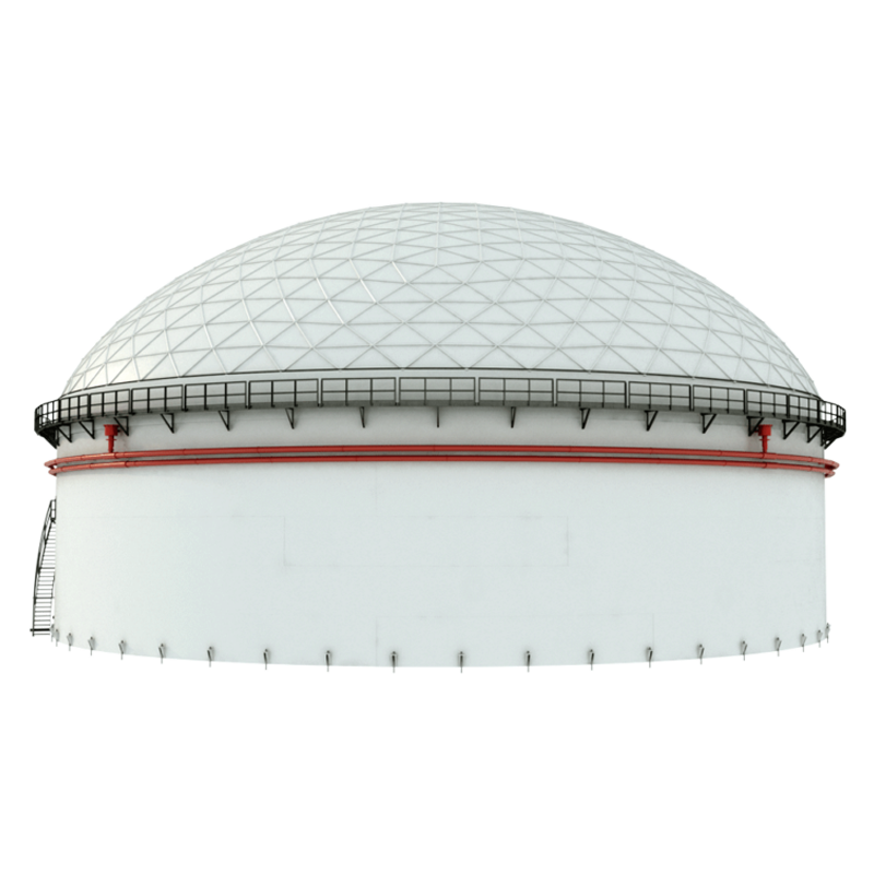Geodätisches Kuppeldach aus Aluminium 14
