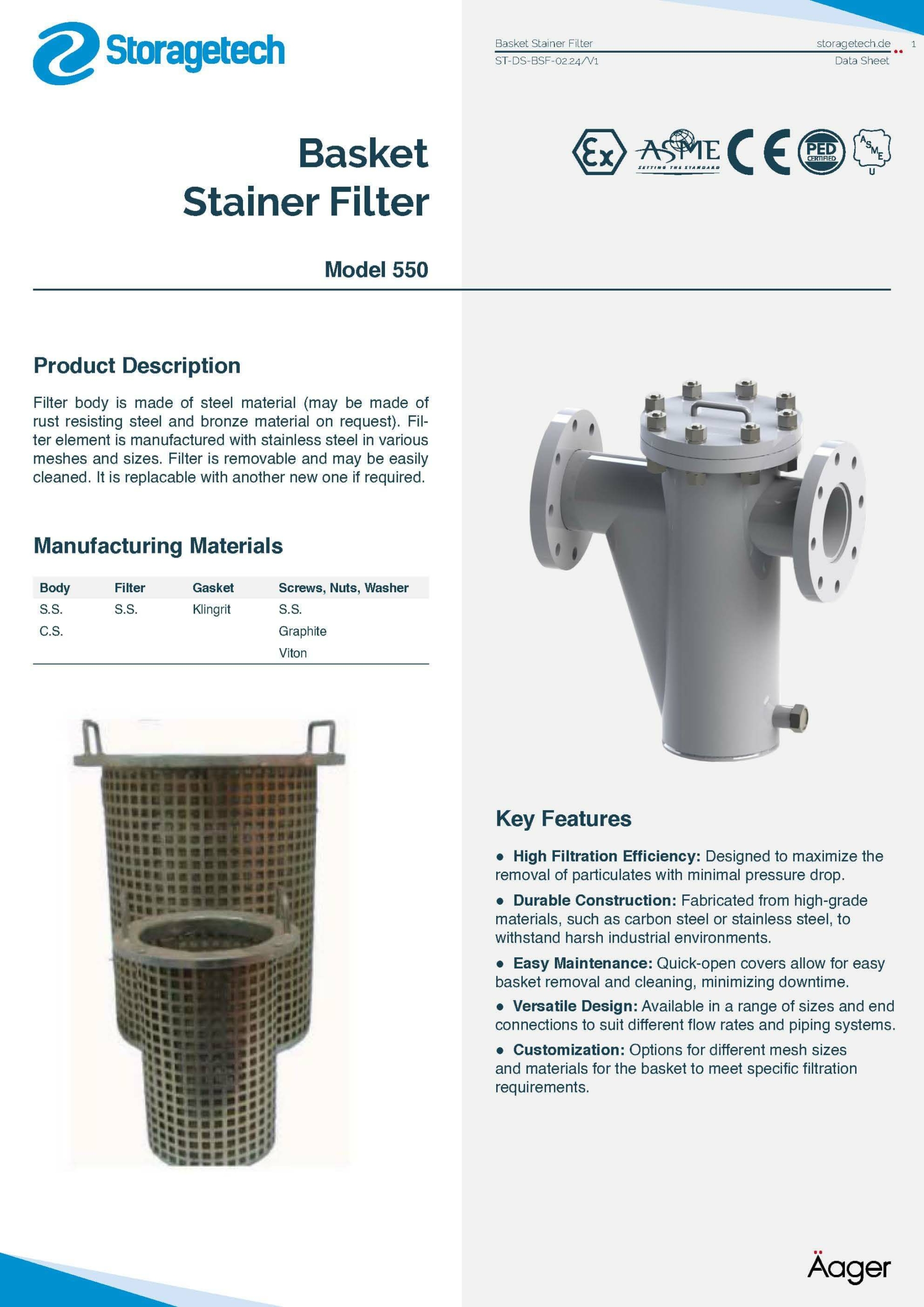 Basket Strainer Filter 15