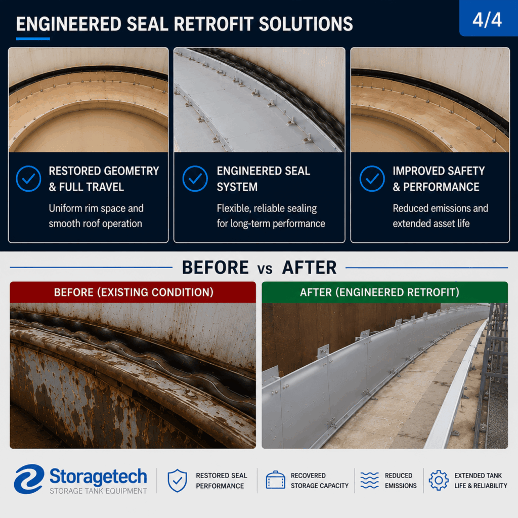 Extending the Life of Existing Storage Tanks Through Engineered IFR & EFR Seal Retrofit Solutions 13 Extending the Life of Existing Storage Tanks Through Engineered IFR & EFR Seal Retrofit Solutions 13