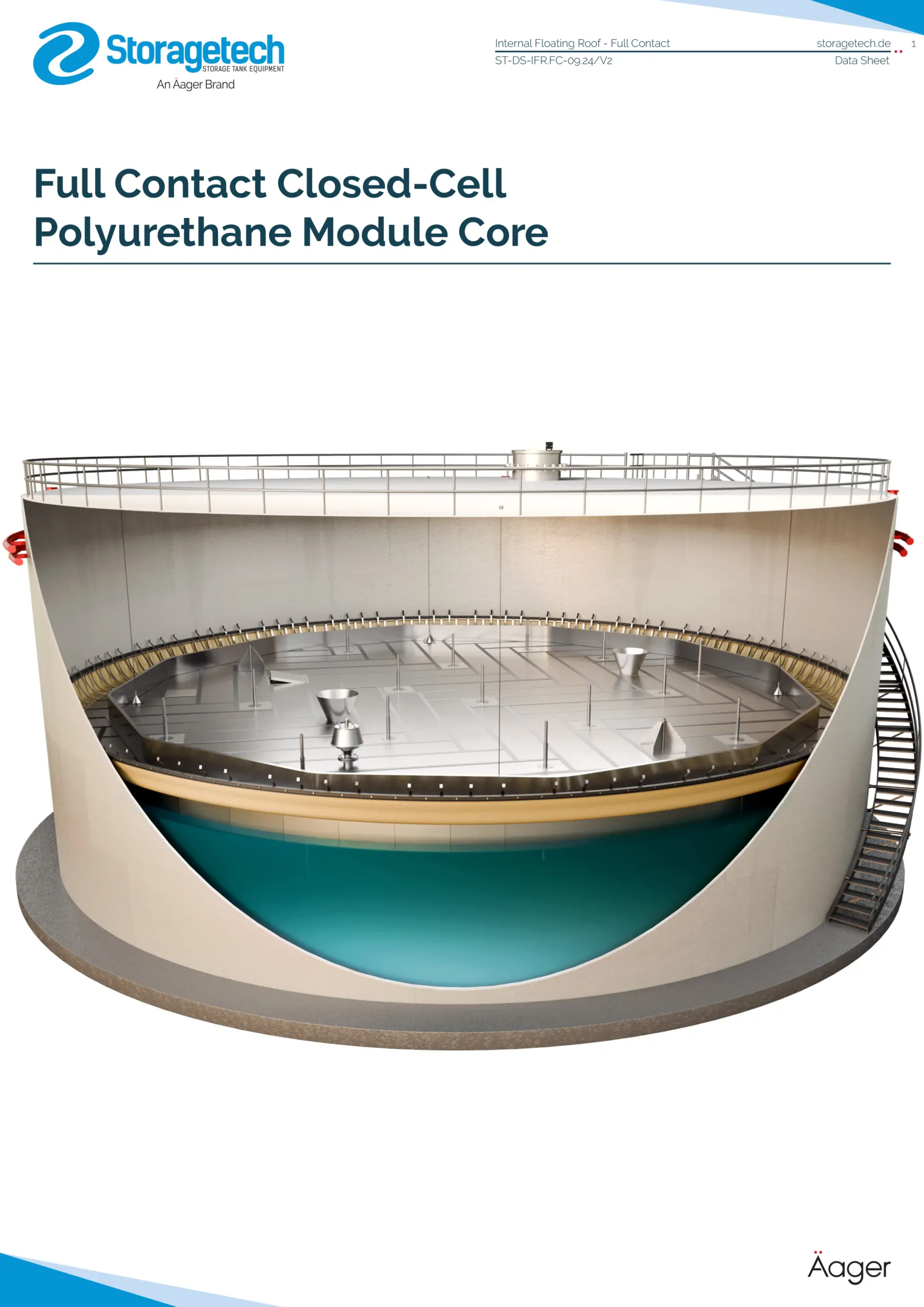 Full Contact Closed-Cell Polyurethane Module Core Internal Floating Roof 11 Full Contact Closed-Cell Polyurethane Module Core Internal Floating Roof 11